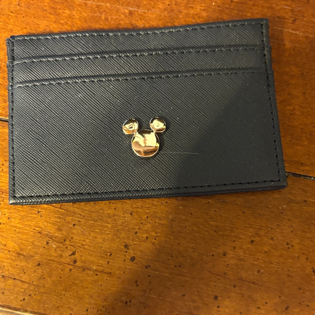 Disney Black And Gold Card Holder